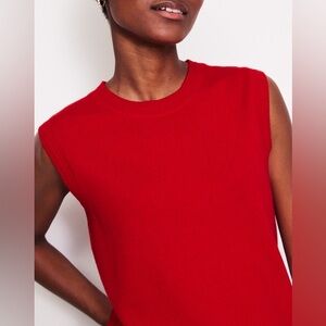 Boden Eva Cashmere Vest red sz M